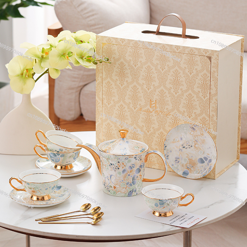 Coffee cup ceramic kettle flow - огляд і ціна Coffee Tea Gift Set
