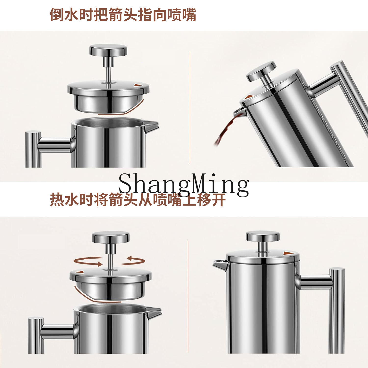 DSA stainless steel French pre - огляд і ціна Coffee Tea Press