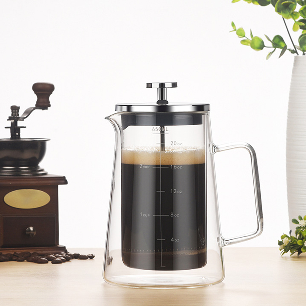 Double Layers French Press Pot - огляд і ціна Coffee Tea Press