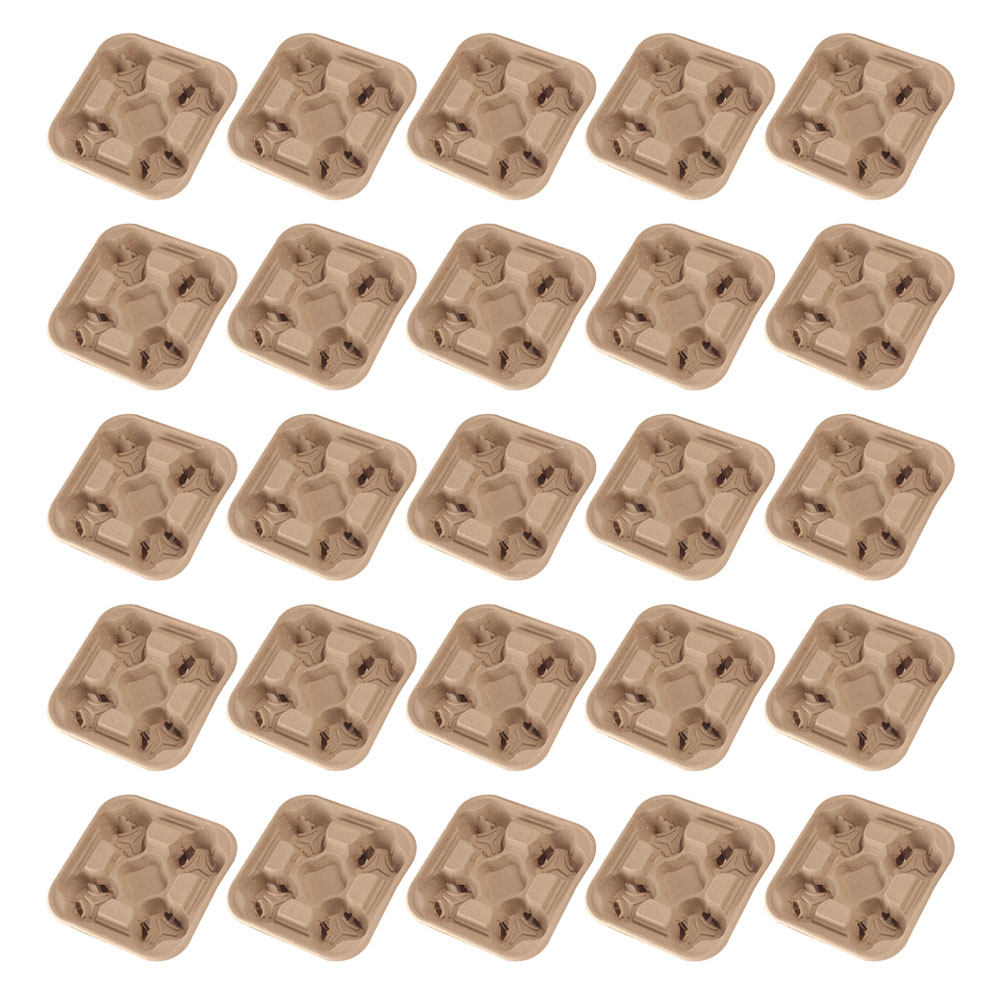 25Pcs Four Cup Paper Pulp Hold - огляд і ціна Coffee Tea Cups