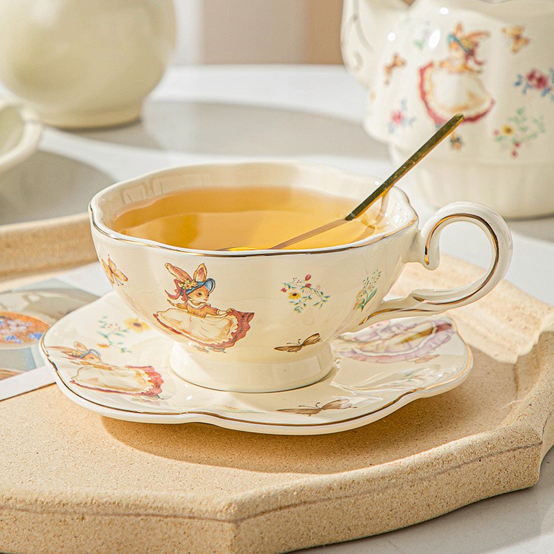 English retro coffee cup and p - огляд і ціна Coffee Tea Gift Set