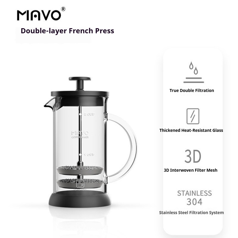MAVO French Press Coffee Maker - огляд і ціна Coffee Tea Press