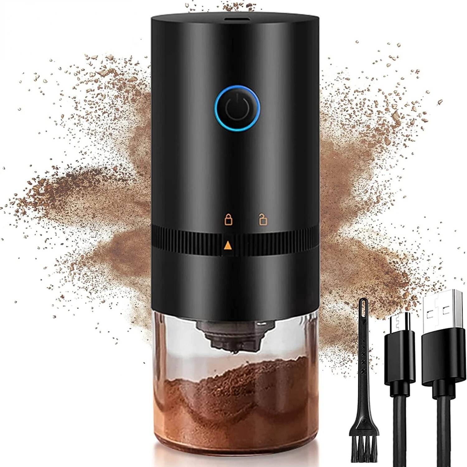 Coffee Grinder TYPE C USB Char - огляд і ціна Burr Hand Grinder