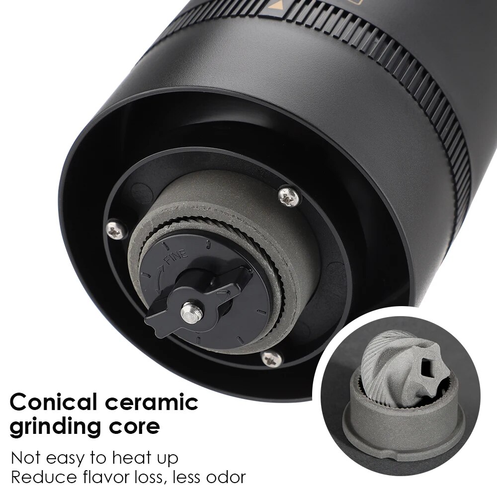 Coffee Grinder TYPE C USB Char - огляд і ціна Burr Hand Grinder