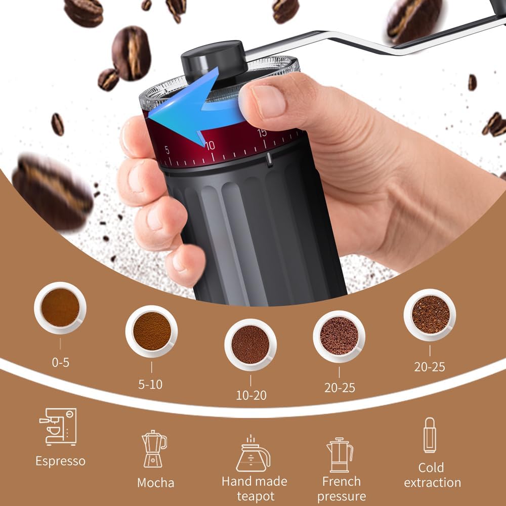Manual Coffee Grinder with 40  - огляд і ціна Burr Hand Grinder