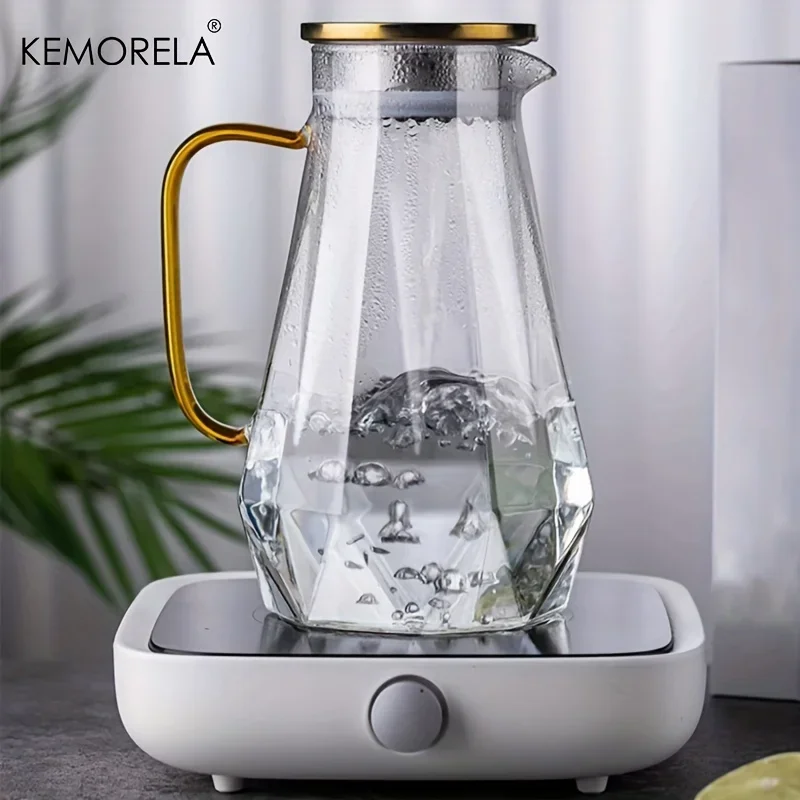 1PCS Diamond Texture Glass Tea - огляд і ціна Cold Brew Jar
