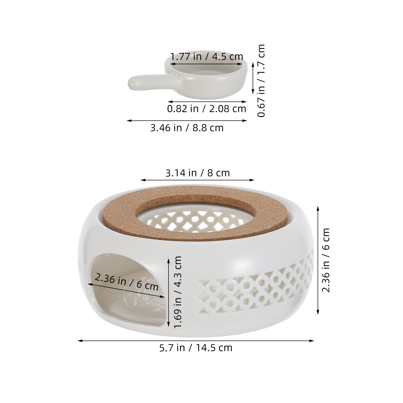 1Set Ceramic Tea Warmer Elegan - огляд і ціна Coffee Tea Holders