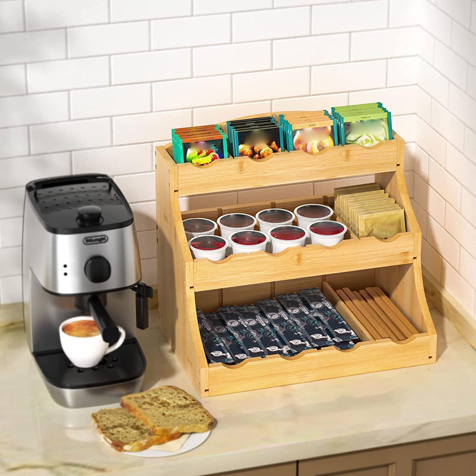 Tea Bag Organizer Wood Coffee  - огляд і ціна Coffee Tea Break