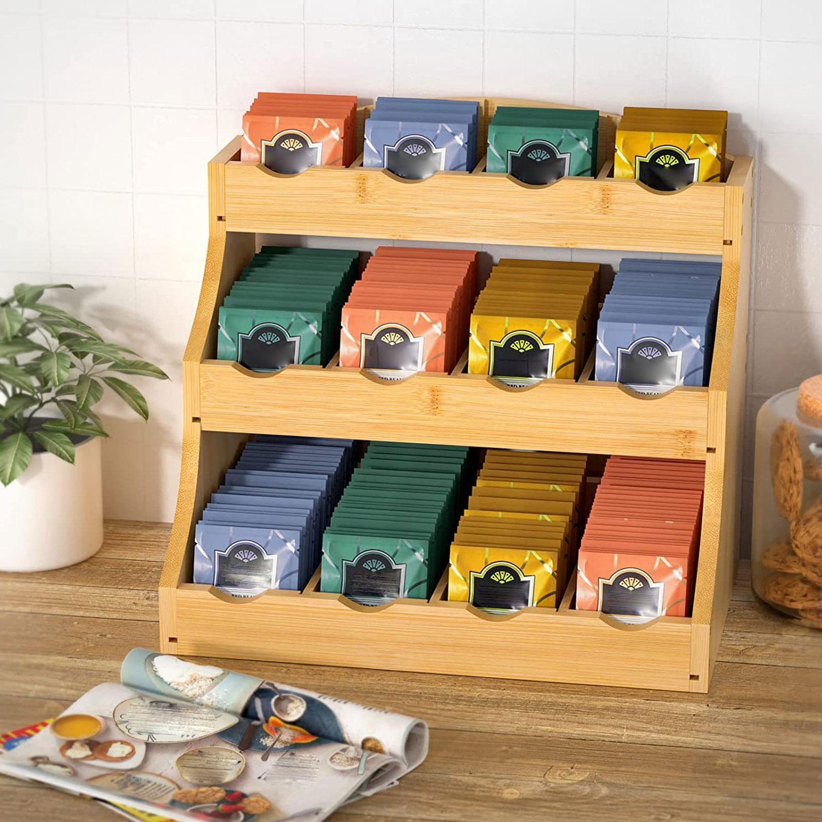 Tea Bag Organizer Wood Coffee  - огляд і ціна Coffee Tea Break