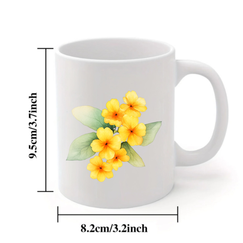 Ceramic mug with white and yel - огляд і ціна Coffee Tea Break