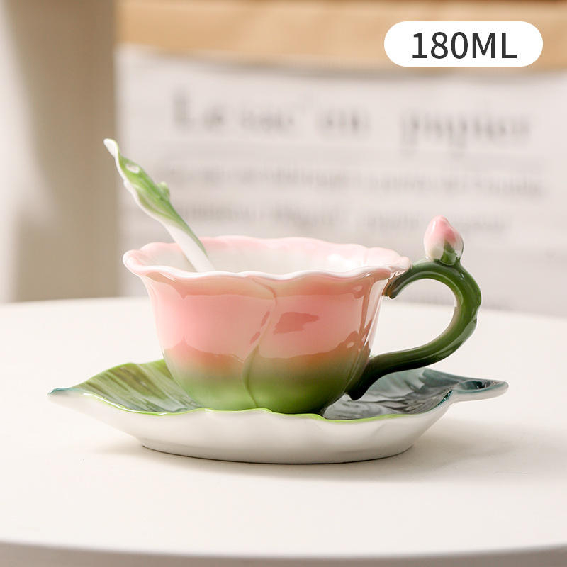 150ml Hand-Painted Rose Cerami - огляд і ціна Coffee Tea Gift Set