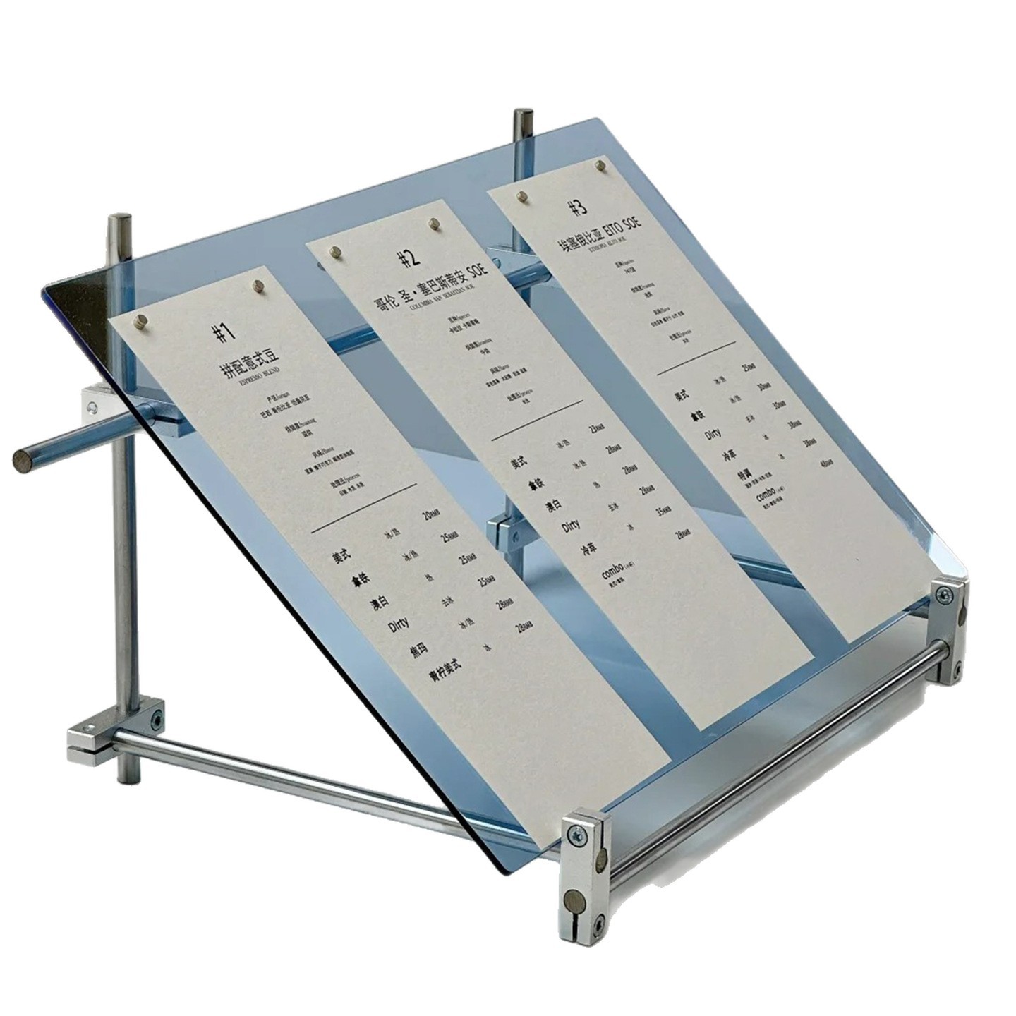 Acrylic optical axis display s - огляд і ціна Coffee Tea Menu