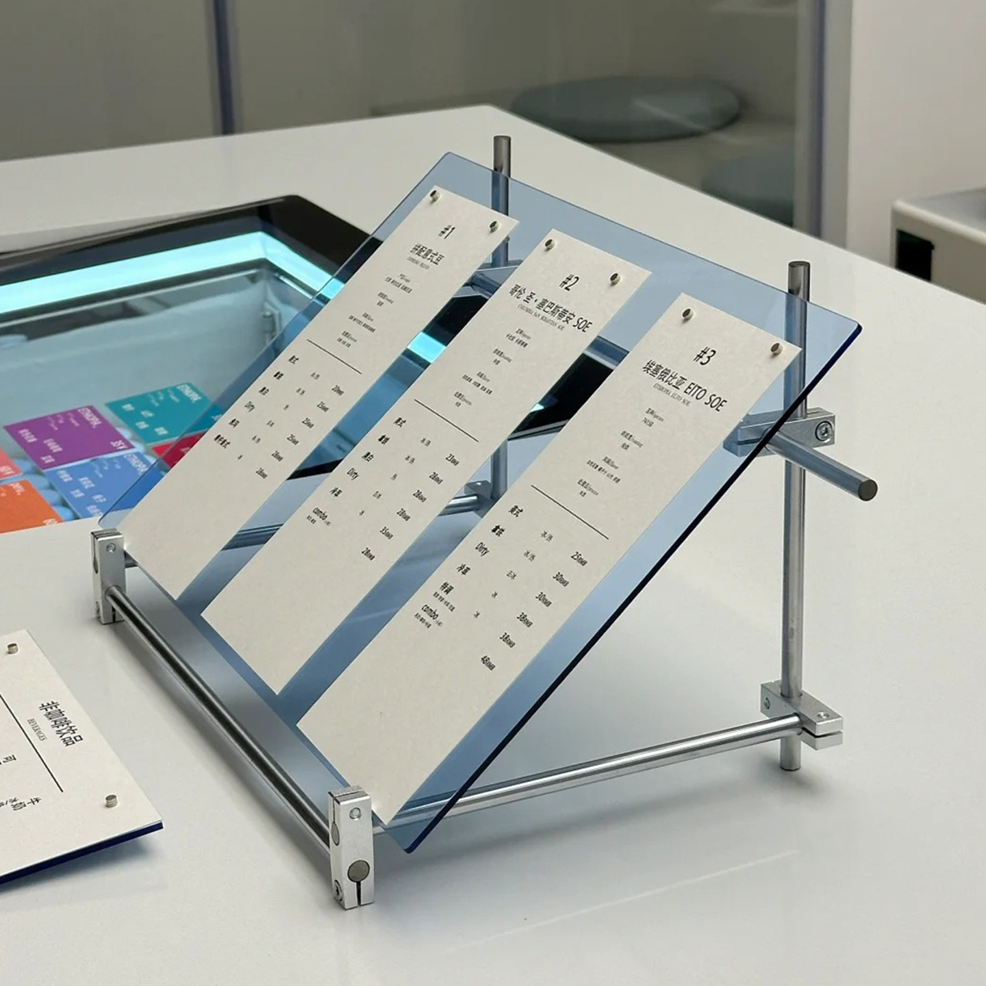 Acrylic optical axis display s - огляд і ціна Coffee Tea Menu