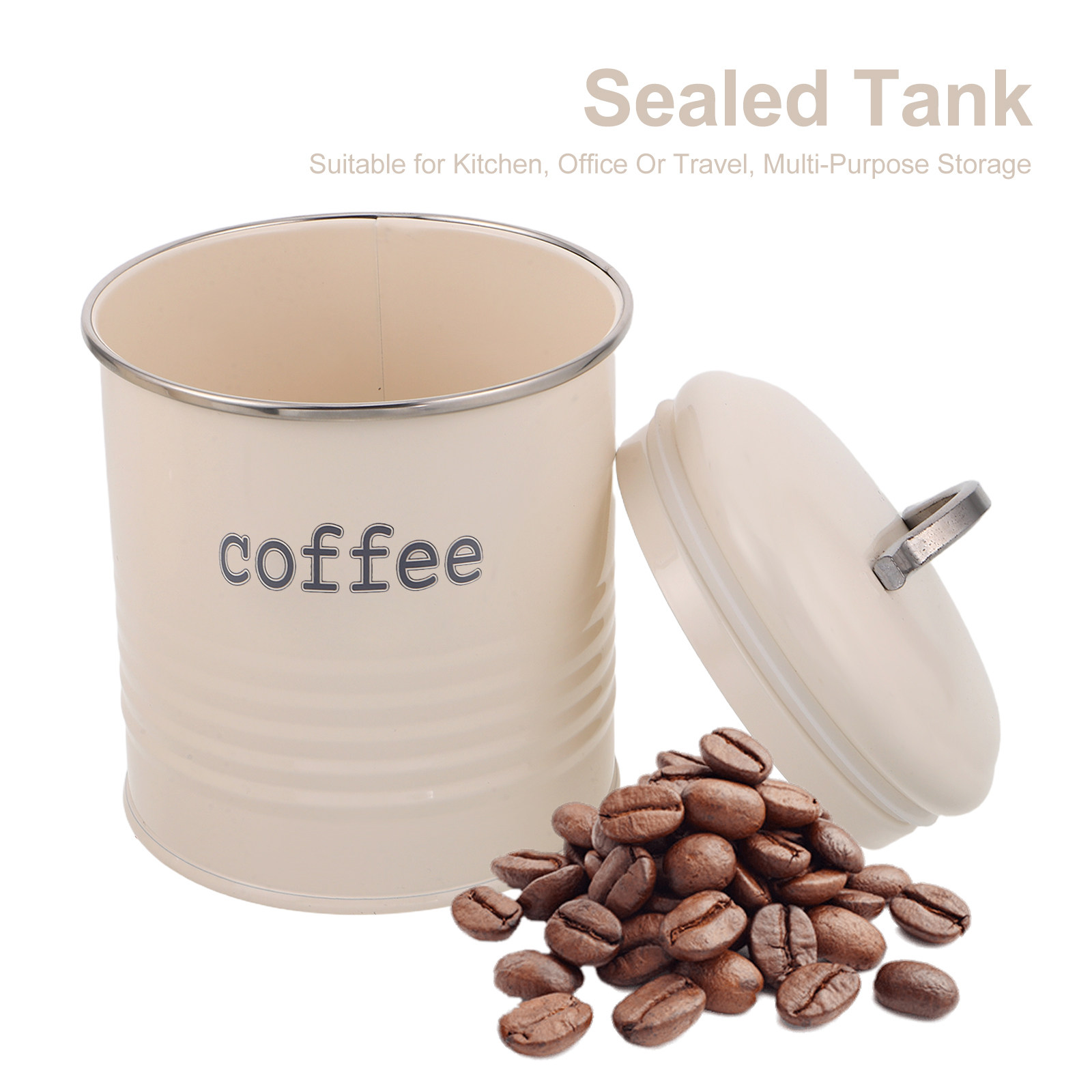3Pcs Sealed Coffee Bean Contai - огляд і ціна Coffee Tea Containers