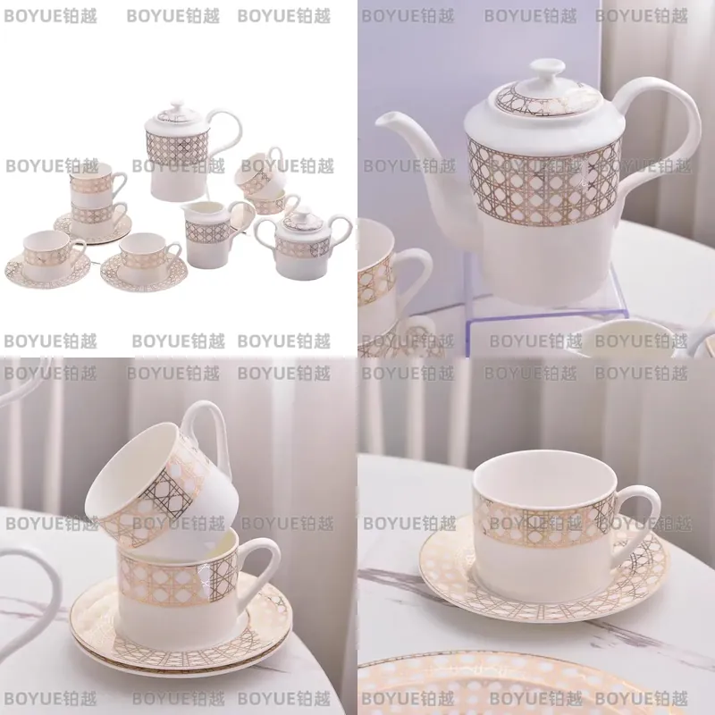 Luxury Bone China Coffee Cup S - огляд і ціна Coffee Tea Gift Set