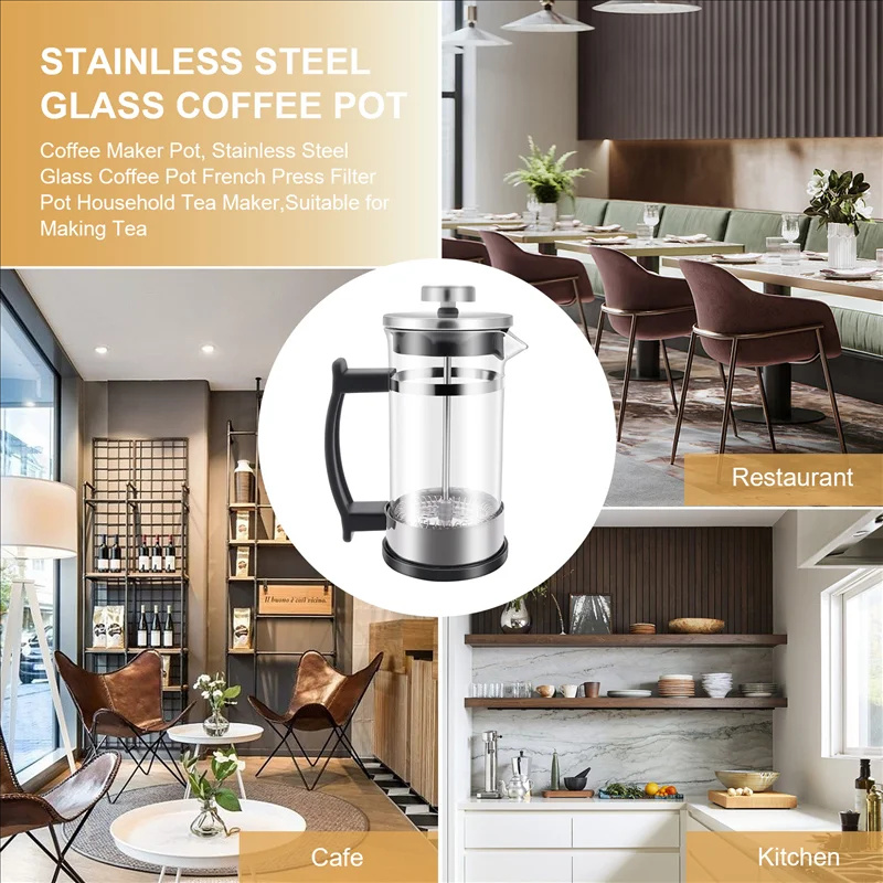 Coffee French Press Pot With F - огляд і ціна Coffee Tea Press